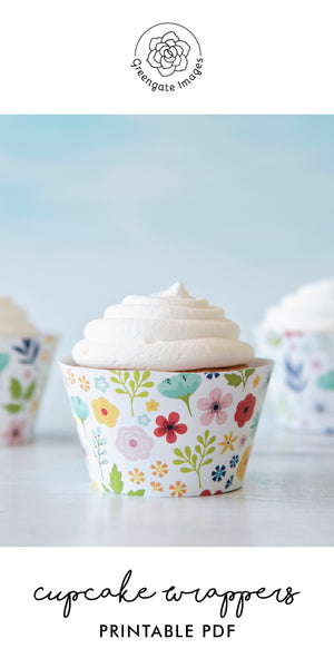 Wildflower Cupcake Wrapper - Greengate Images