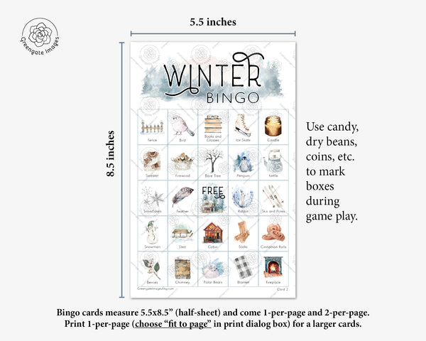 Winter Bingo (II) - Greengate Images