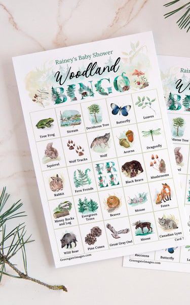 Woodland/Forest Bingo - Greengate Images