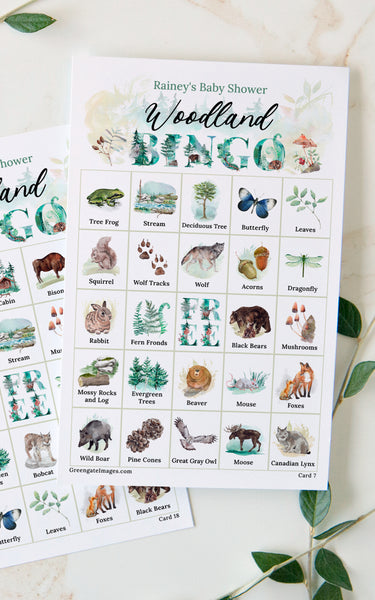 Woodland/Forest Bingo - Greengate Images