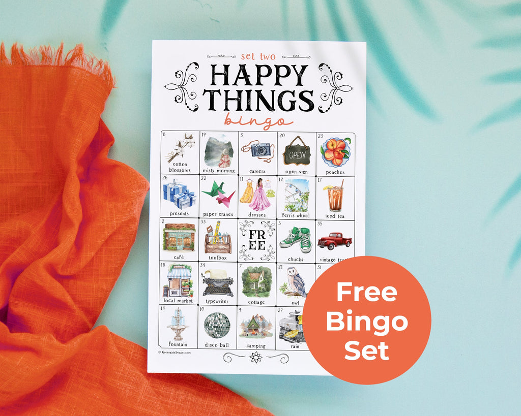 Free Happy Things 2 Bingo