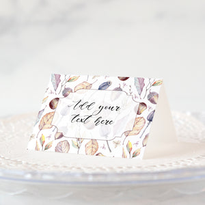 Place Cards / Buffet Table Signs