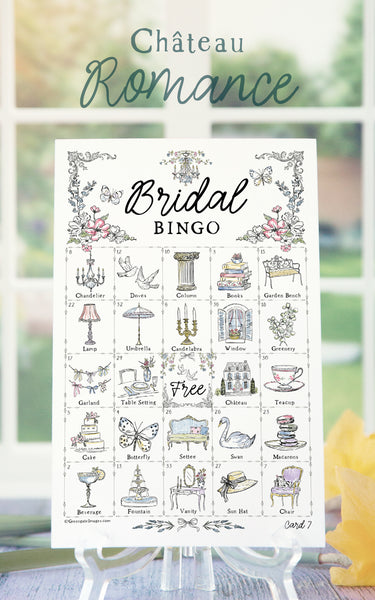 Bridal Bingo - Château Romance - Printable Digital Download by Greengate Images
