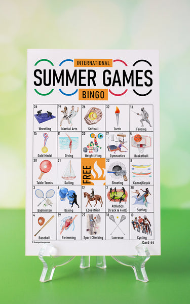 Summer Games Bingo - Greengate Images