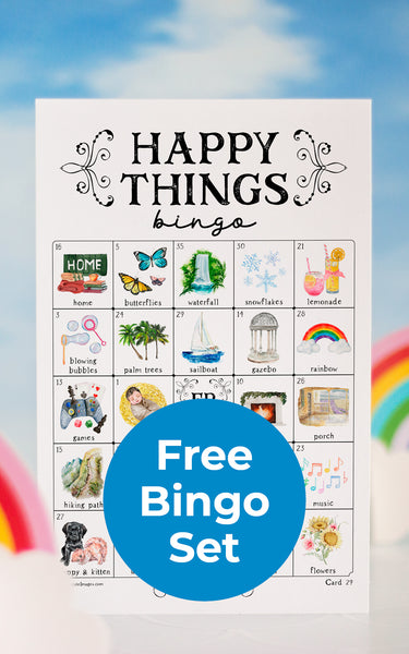 Free 50-Card Bingo Set - Happy Things Bingo