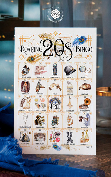 Roaring '20s Bingo Game