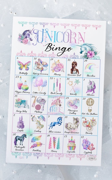 Unicorn Bingo - Older kids, adults