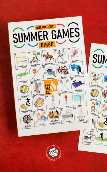 Summer Games Bingo - Greengate Images