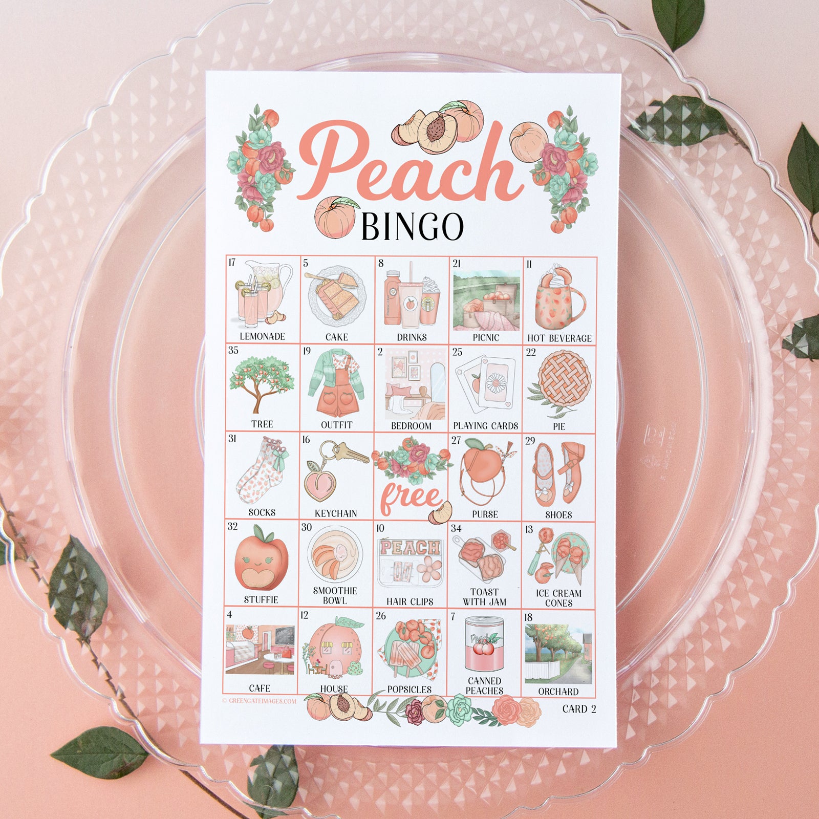 Peach Bingo - Greengate Images