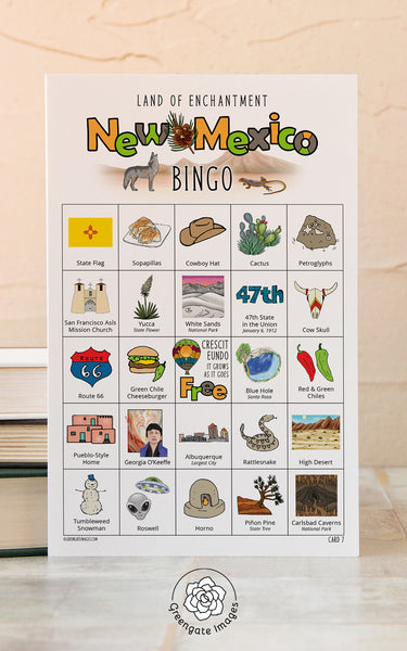 New Mexico Bingo Cards - Greengate Images