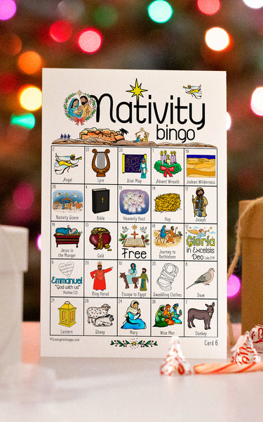 Nativity Bingo - Printable Digital Download by Greengate Images