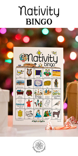 Nativity Bingo - Printable Digital Download by Greengate Images