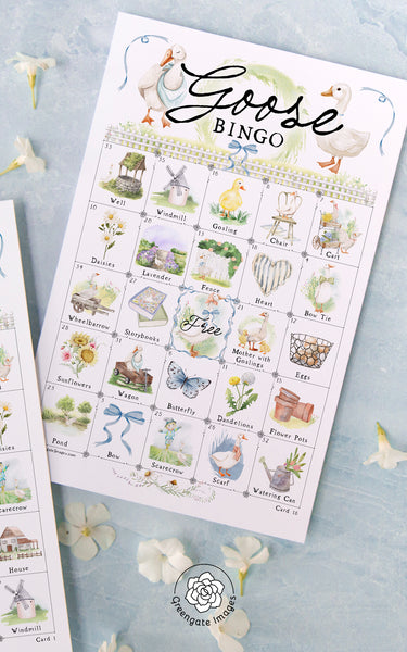Goose Bingo - Printable Digital Download by Greengate Images