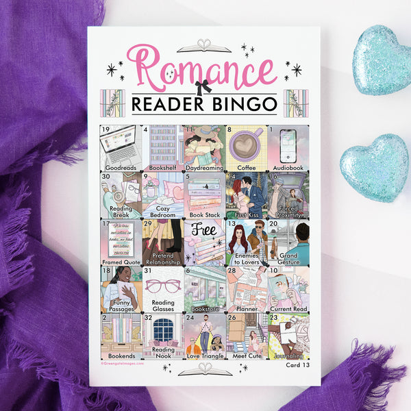 Romance Reader Bingo - Printable Digital Download by Greengate Images
