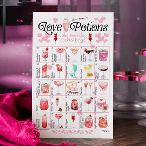 Valentine's Day Cocktail Bingo - Printable Digital Download by Greengate Images