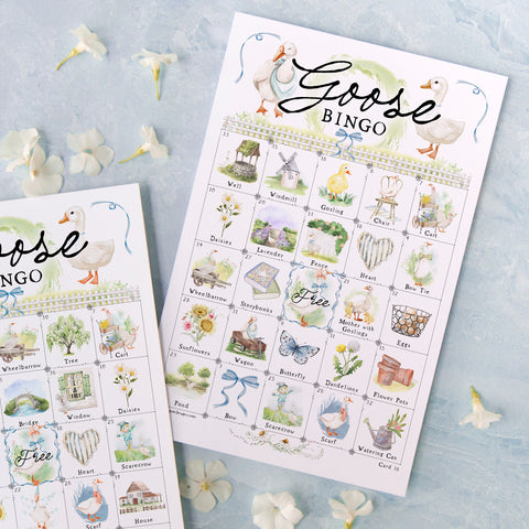 Goose Bingo - Printable Digital Download by Greengate Images