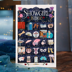 Showgirl Bingo Game - Printable Digital Download by Greengate Images