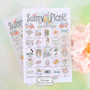 Sunny Picnic Bingo - Printable Digital Download by Greengate Images