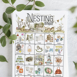 Nesting Party Bingo - Printable Digital Download by Greengate Images