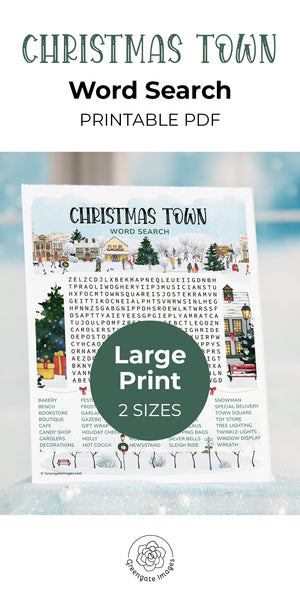 Christmas Town Word Search