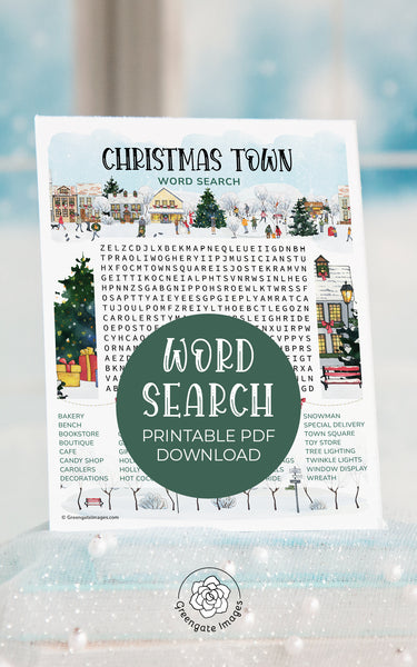 Christmas Town Word Search