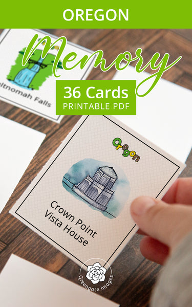 Oregon Memory Game - Greengate Images