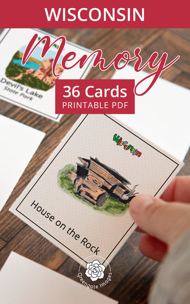 Wisconsin Memory Game - Greengate Images