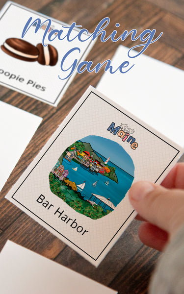 Maine Memory Game - Printable Digital Download by Greengate Images