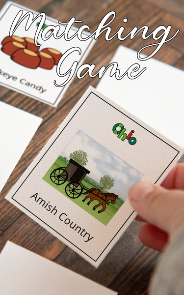 Ohio Memory Game - Printable Digital Download by Greengate Images