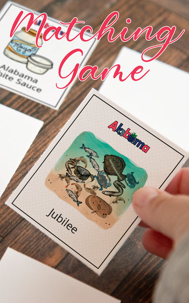 Alabama Memory Game - Printable Digital Download by Greengate Images