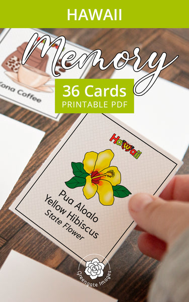 Hawaii Memory Game - Greengate Images