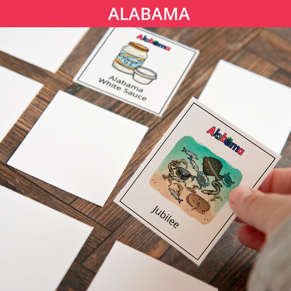 Alabama Memory Game - Printable Digital Download by Greengate Images