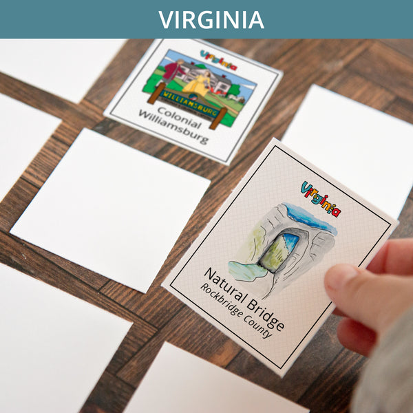 Virginia Memory Game - Printable Digital Download by Greengate Images