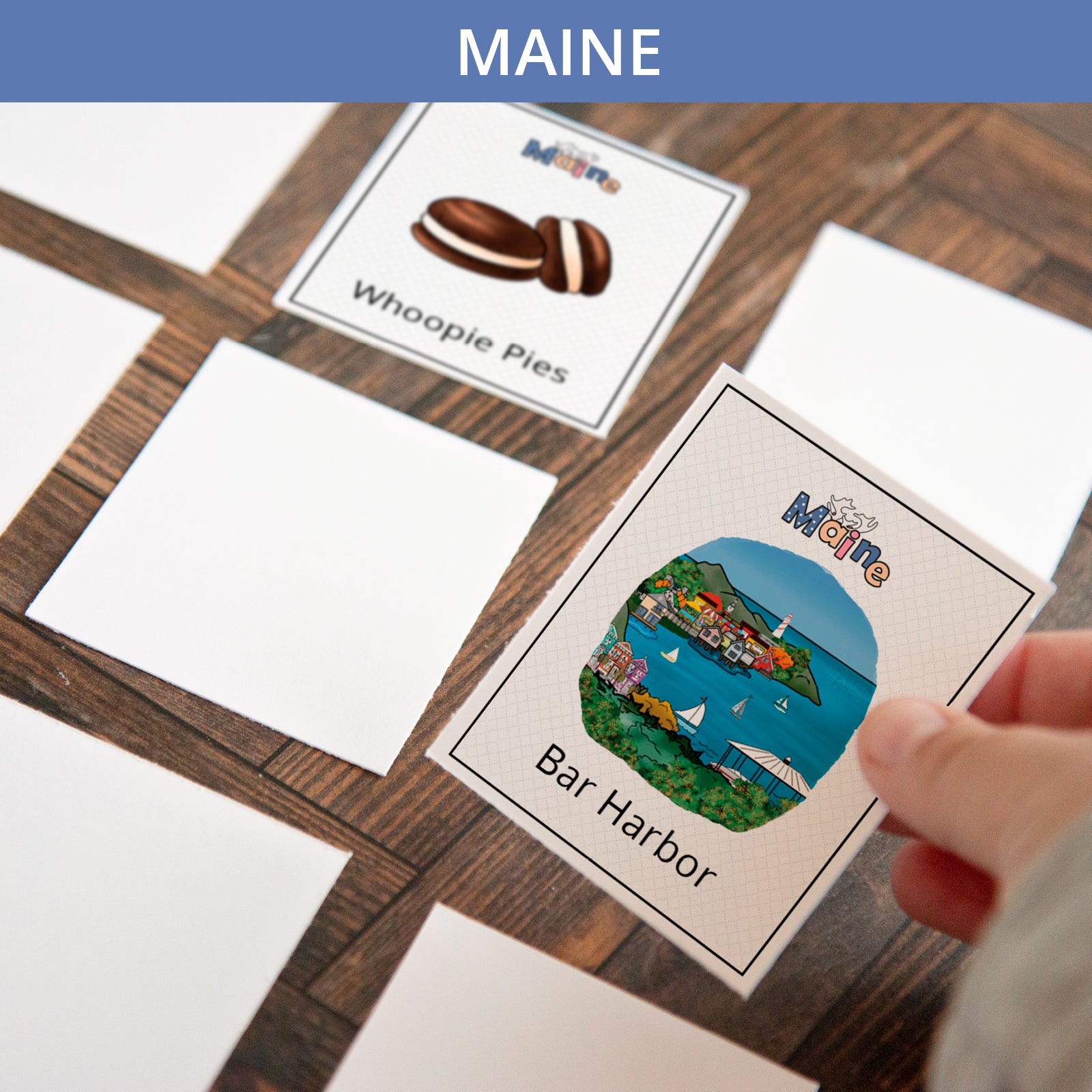 Maine Memory Game - Printable Digital Download by Greengate Images