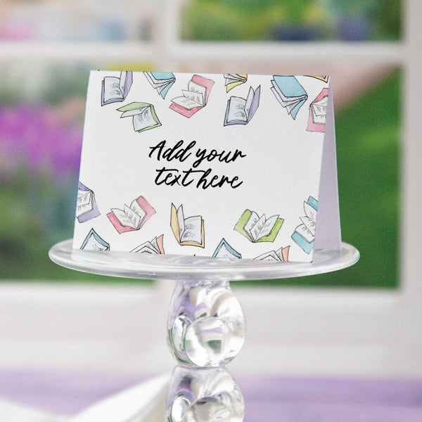 Books Buffet Signs/Place Cards - Printable Digital Download by Greengate Images
