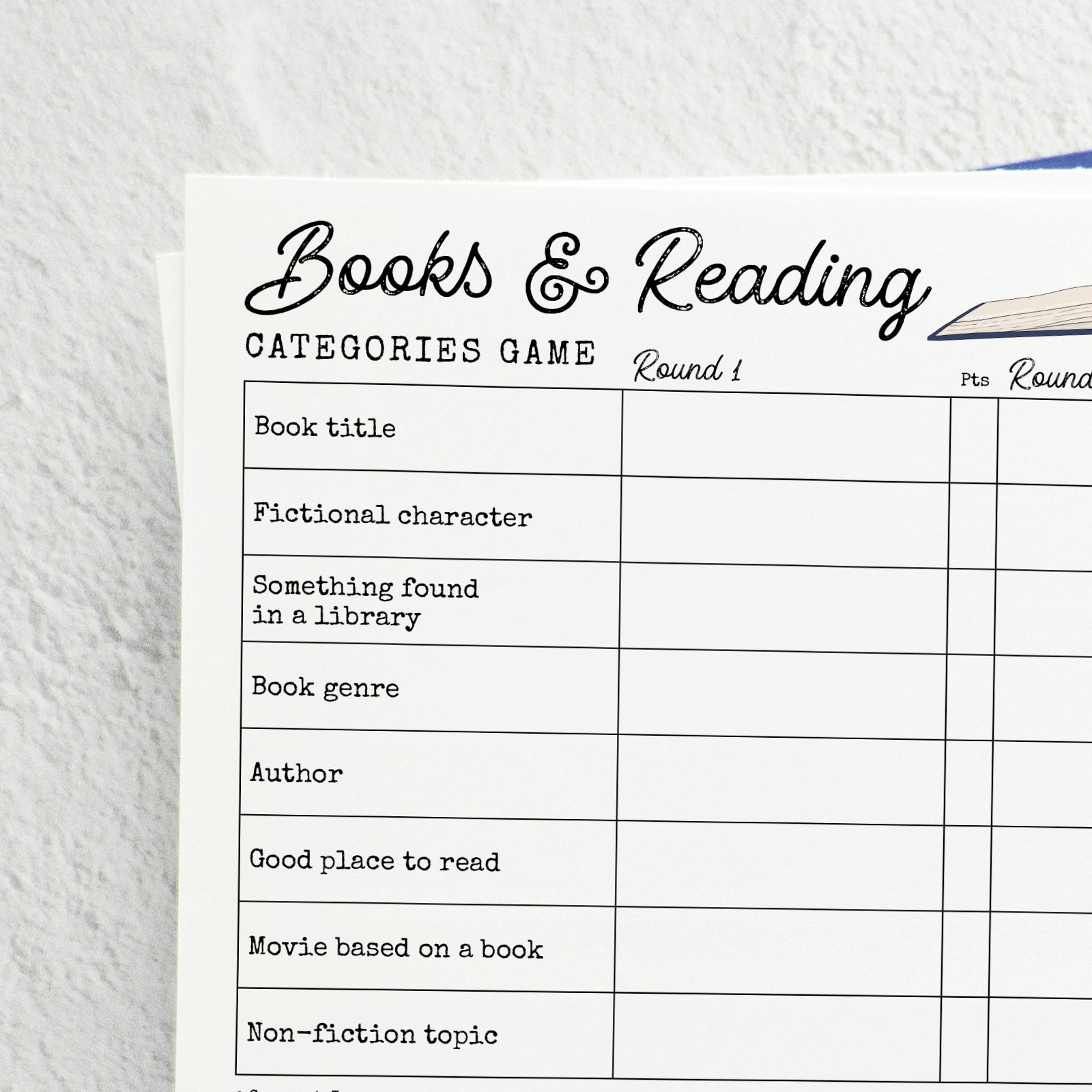 Books & Reading Scattergories - Greengate Images