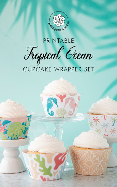 Tropical Cupcake Wrapper Set