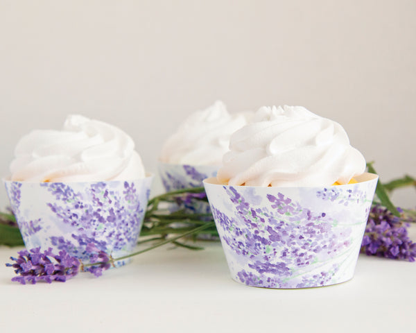 Lavender Cupcake Wrapper