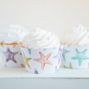 Starfish Cupcake Wrapper - Multicolored