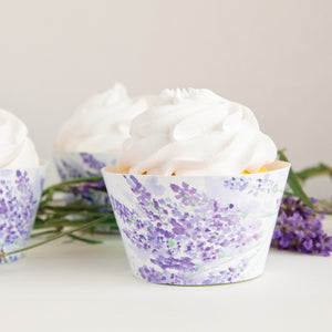 Lavender Cupcake Wrapper