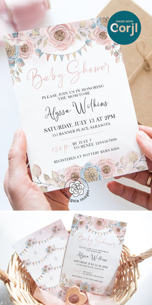 Baby Shower Invitation - Greengate Images