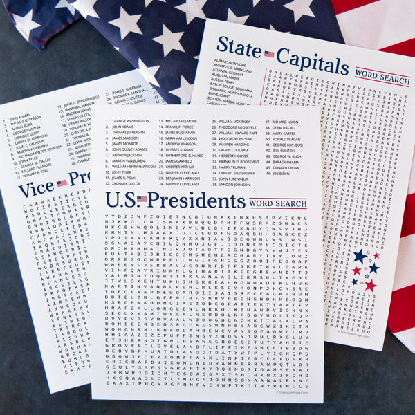 US Word Search Bundle 3-pack - Greengate Images