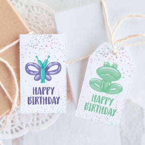 Balloon Animal Gift Tag Set - Greengate Images