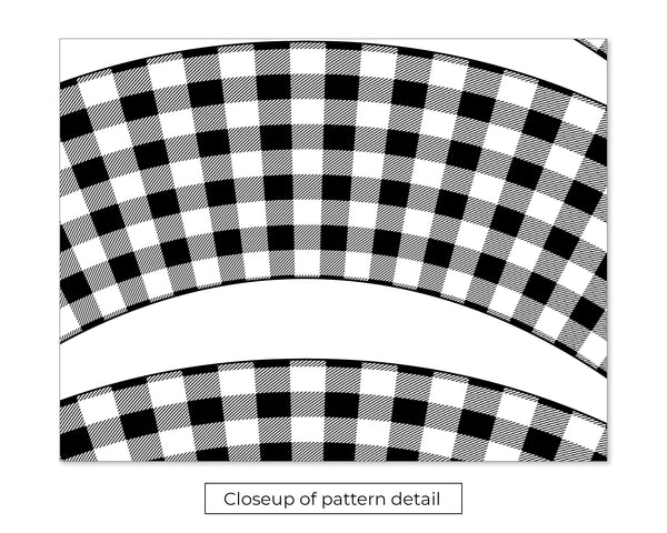 Black Buffalo Check Cupcake Wrappers - Printable Digital Download by Greengate Images
