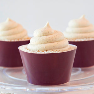 Solid Burgundy Cupcake Wrapper - Greengate Images