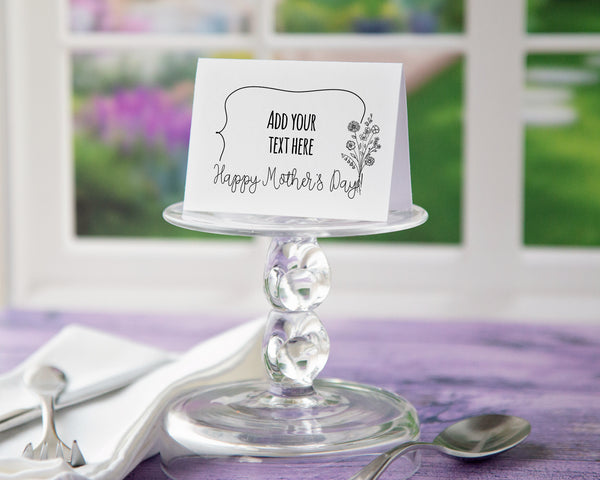 Mother's Day Food Signs - Black and White Floral