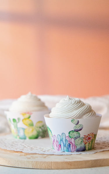 Cactus Cupcake Wrapper Duo - Greengate Images