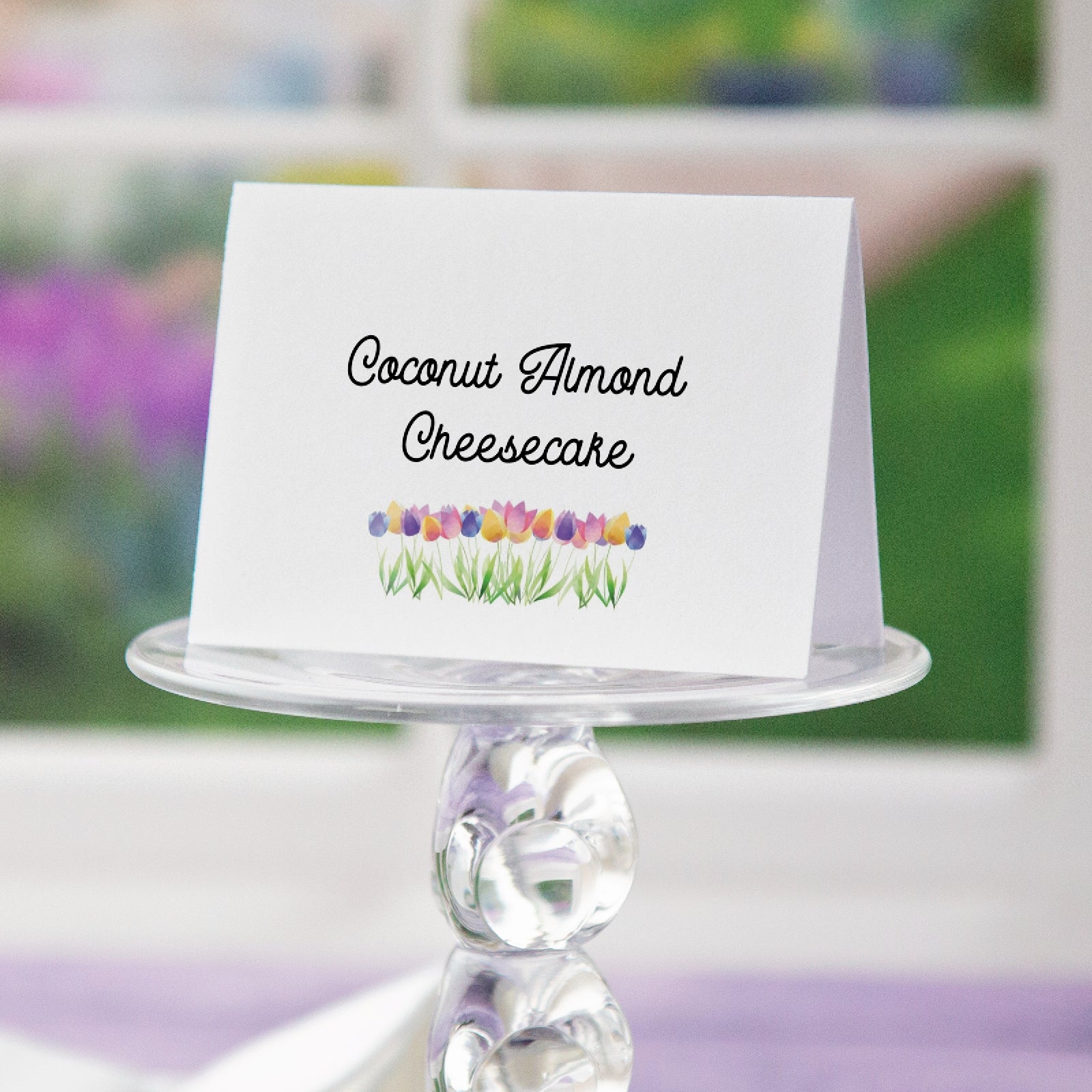 Spring Place Cards - Colorful Tulips