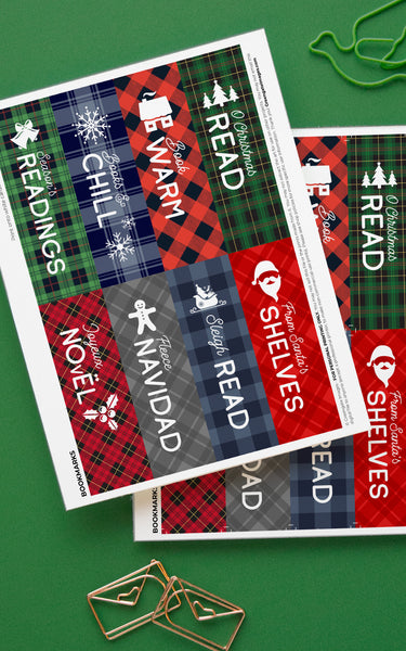 Plaid Christmas Bookmarks