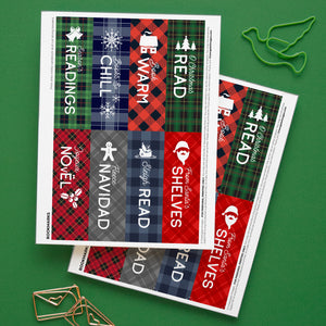 Plaid Christmas Bookmarks